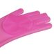 Силиконовые перчатки для мытья посуды розовые (4464) фото 6 из 6