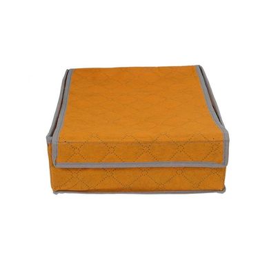 Органайзер для нижнего белья с крышкой 7 отделений оранжевый (4485)